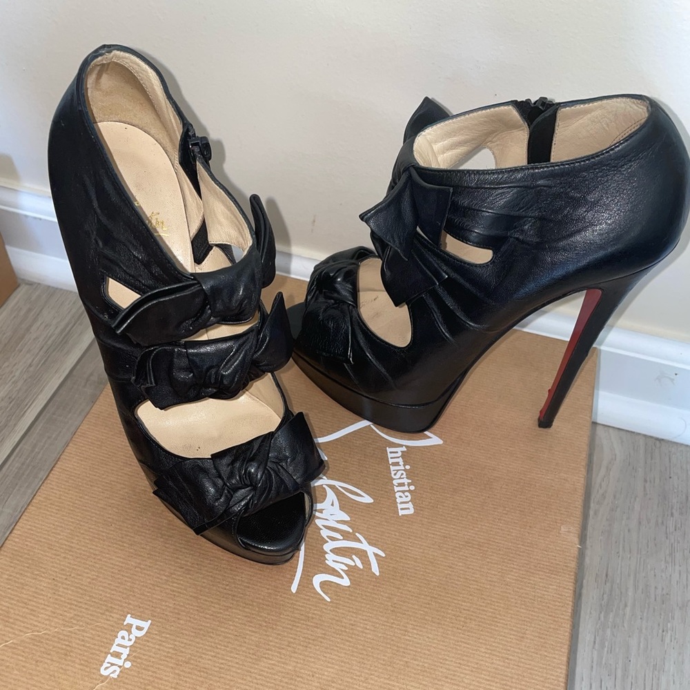Authentic Christian Louboutin Madame Butterfly Shoes - Picture 3 of 5